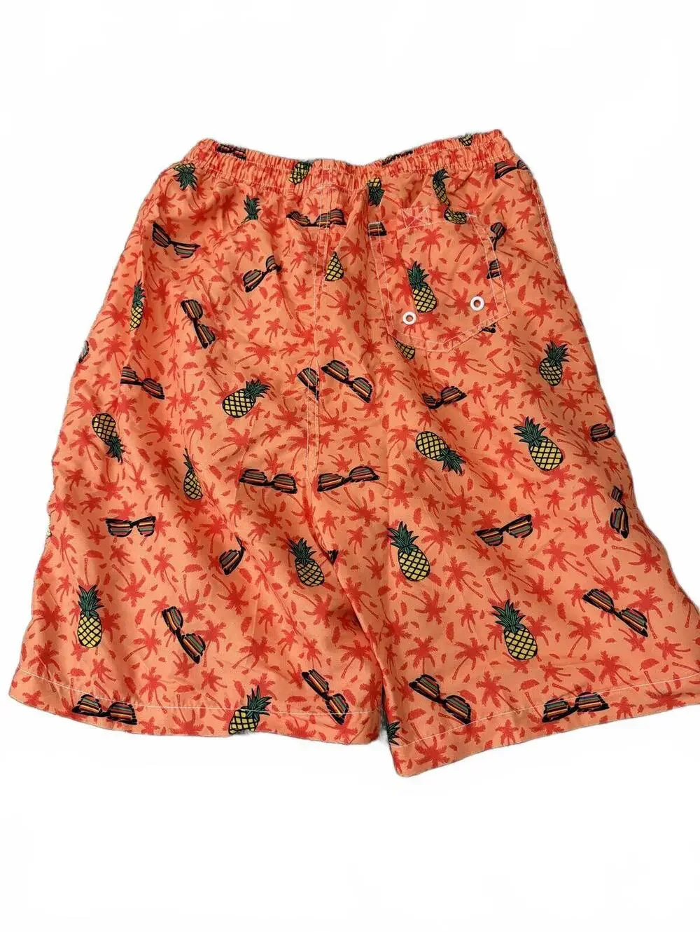 Kute'n'Koo Boys' Swimwear Orange Pineapple Print Shorts - Boys 18/20
